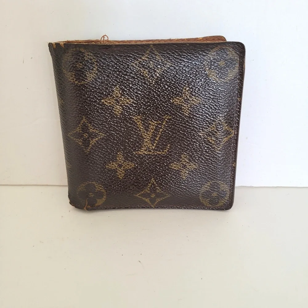 Louis Vuitton Monogram Bifold Wallet Brown Canvas CA0093 Made in Spain